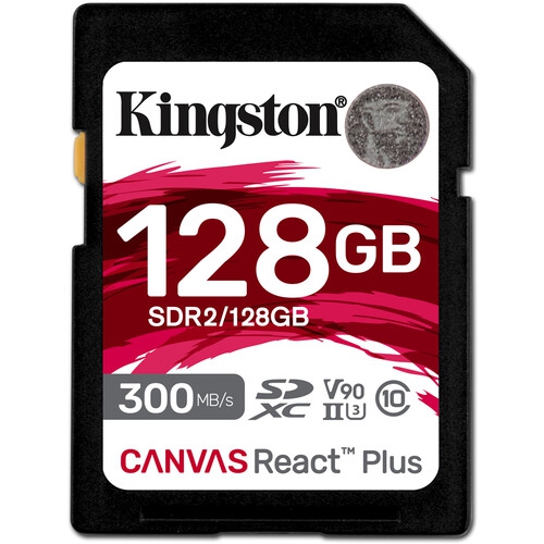 Kingston SDR2 Canvas React Plus 128GB SDXC Card