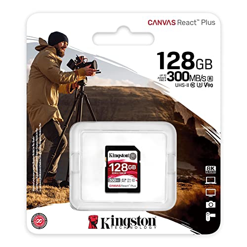 Kingston SDR2 Canvas React Plus 128GB SDXC Card