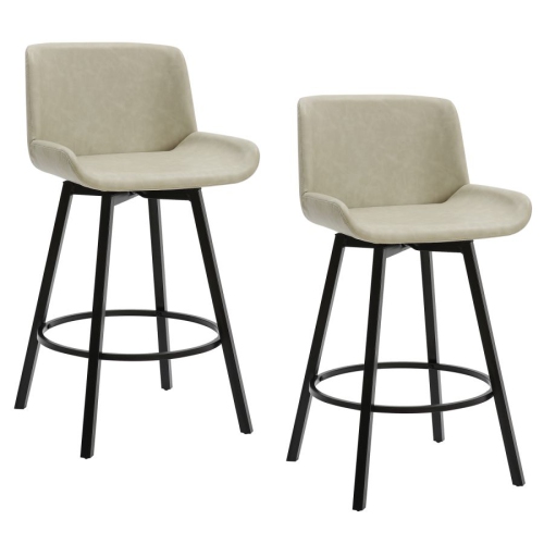 Cosmic Homes 26 Counter Stool Set Of 2 With In Swivel In Vintage   17360917 