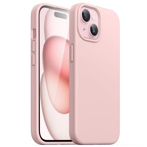 Étui en silicone pour iPhone 15 6,1 po, étui protecteur intégral doux au toucher, étui antichoc