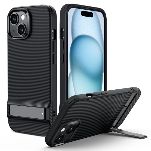 HLD  Iphone 15 Plus Case, Metal Kickstand Case, 3 Stand Modes, Military-Grade Drop Protection, Supports Wireless Charging, Slim Back Cover \w Patented
