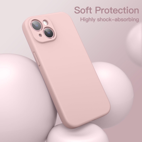 Magnetic Silicone Case for iPhone 15 Plus 6.7-Inch, Compatible with MagSafe, Phone Cover with Camera Lens Full Protection