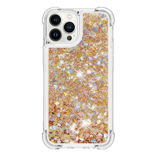 Case for iPhone 15 Pro 6.1", Bling Glitter Liquid Clear Case Floating Quicksand Shockproof Protective Sparkle Silicone Soft TPU Case for iPhone 15