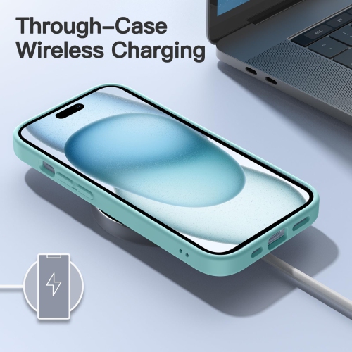 Matte Case for iPhone 15 6.1-Inch, Shockproof Military Grade Drop Protection, Frosted Translucent Back Phone Cover, Anti-Fingerprint