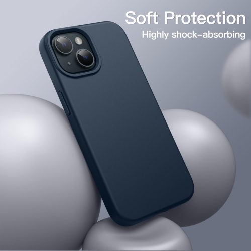 Silicone Case for iPhone 15 Plus 6.7-Inch, Silky-Soft Touch Full-Body Protective Phone Case, Shockproof Cover