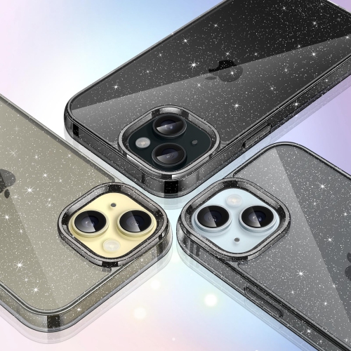 Glitter Case for iPhone 15 Plus 6.7-Inch, Bling Sparkle Shockproof Phone Bumper Cover, Cute Sparkly for Women and Girls