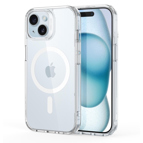 Étui iPhone 15, compatible avec MagSafe, protection de qualité militaire, résistant au jaunissement, dos résistant aux rayures étui magnétique pour