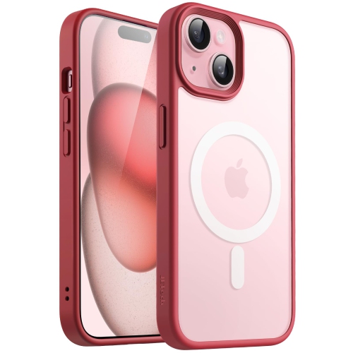Magnetic Case for iPhone 15 Plus 6.7-Inch Compatible with MagSafe, Translucent Matte Back Slim Shockproof Phone Cover