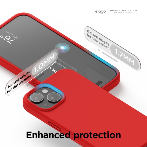 iPhone – Étui 15, étui en silicone liquide, couverture de protection complète du corps, antichoc, étui mince pour téléphone, doublure douce en