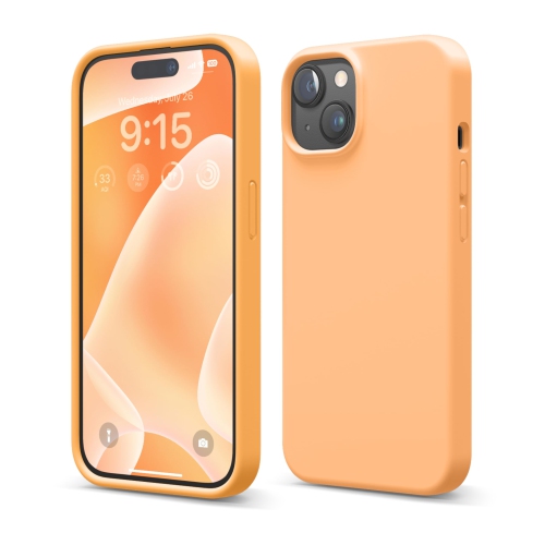 Image 1 de 6.. iPhone – Étui 15, étui en silicone liquide, couverture de protection complète du corps, antichoc, étui mince pour téléphone, doublure douce en