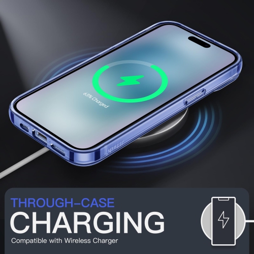 Case for iPhone 15 Plus 6.7-Inch, Non-Yellowing Shockproof Phone Bumper Cover, Anti-Scratch Clear Back