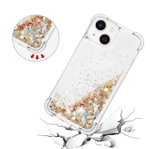 Case for iPhone 15 6.1", Bling Glitter Liquid Clear Case Floating Quicksand Shockproof Protective Sparkle Silicone Soft TPU Case for iPhone 15 6.1
