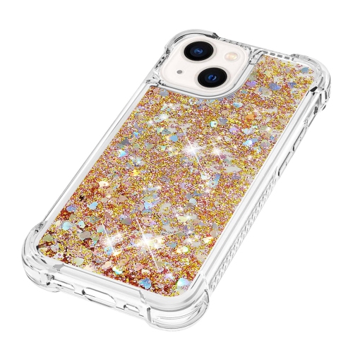 Case for iPhone 15 6.1", Bling Glitter Liquid Clear Case Floating Quicksand Shockproof Protective Sparkle Silicone Soft TPU Case for iPhone 15 6.1
