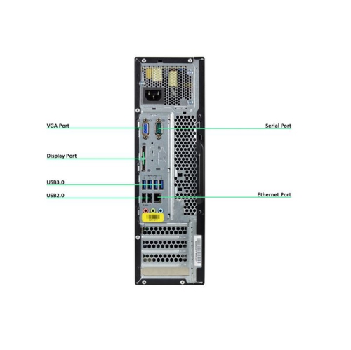 Refurbished - Lenovo ThinkCentre M93P SFF Desktop, Intel Core i5-4th Gen. 3.2GHz, 8GB RAM, 240GB SSD, Windows 10 Pro. (Keyboard & Mouse not Included)