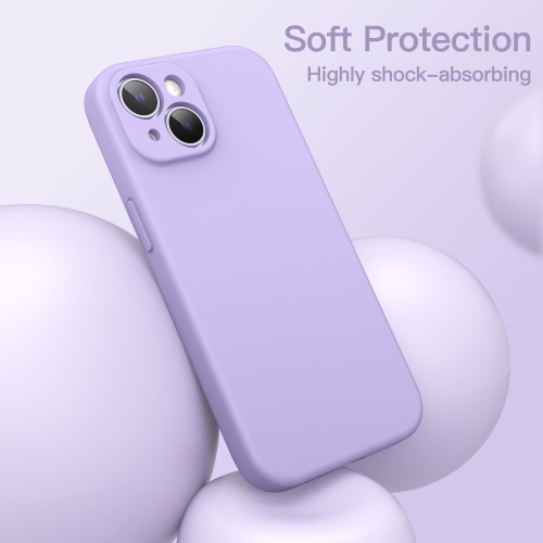 Magnetic Silicone Case for iPhone 15 Plus 6.7-Inch, Compatible with MagSafe, Phone Cover with Camera Lens Full Protection