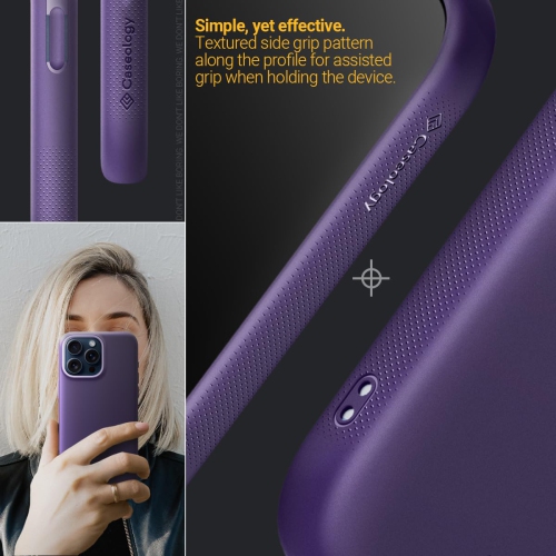 Nano Pop Mag for iPhone 15 Pro Case 5G Dual Layer Silicone Case Compatible with Magsafe Military Grade Drop Tested - Grape Purple