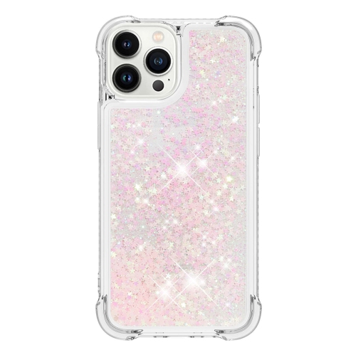 Case for iPhone 15 Pro 6.1", Bling Glitter Liquid Clear Case Floating Quicksand Shockproof Protective Sparkle Silicone Soft TPU Case for iPhone 15