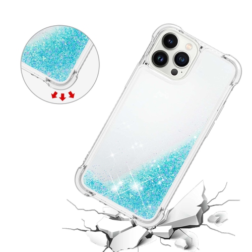 Case for iPhone 15 Pro 6.1", Bling Glitter Liquid Clear Case Floating Quicksand Shockproof Protective Sparkle Silicone Soft TPU Case for iPhone 15
