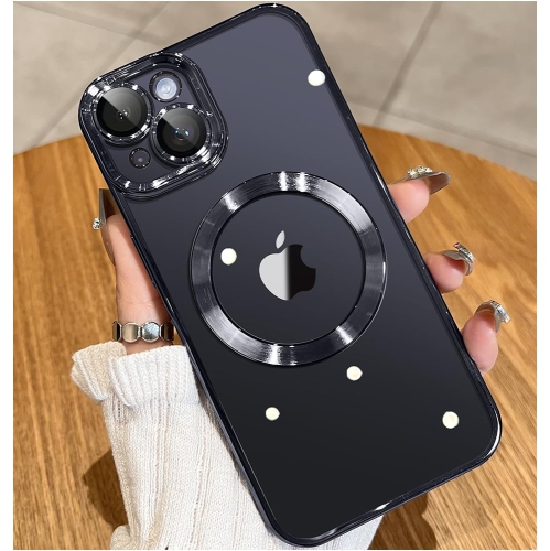 Magnetic Clear for iPhone 15 Case with Full Camera Protection No.1 Strong N56 Magnets Military Grade Drop Protection for Magsafe Women Girls Men Phon