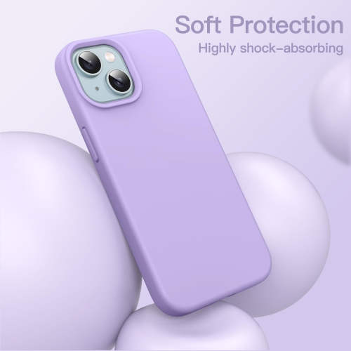 Silicone Case for iPhone 15 Plus 6.7-Inch, Silky-Soft Touch Full-Body Protective Phone Case, Shockproof Cover