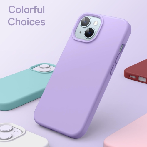 Silicone Case for iPhone 15 Plus 6.7-Inch, Silky-Soft Touch Full-Body Protective Phone Case, Shockproof Cover