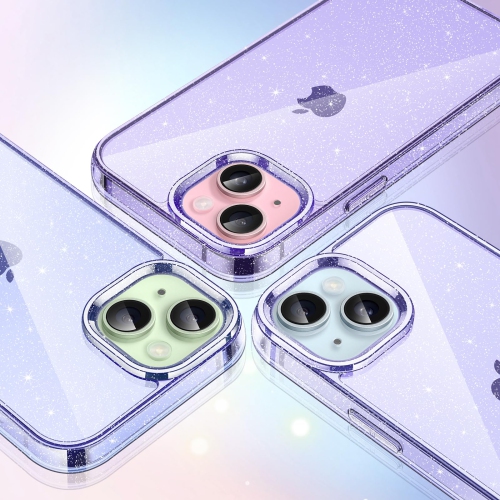 Étui scintillant pour iPhone 15 plus 6,7 po, étui antichoc brillant et brillant, joli étincelant pour femmes et filles