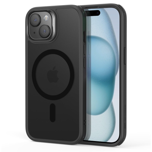 Étui iPhone 15, compatible avec MagSafe, protection de qualité militaire, résistant au jaunissement, dos résistant aux rayures étui magnétique pour