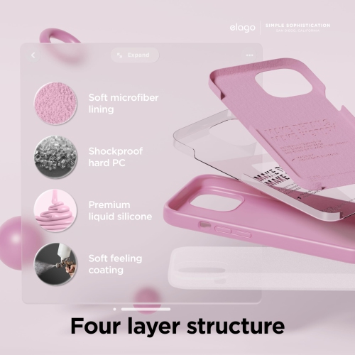 iPhone – Étui 15 plus, étui en silicone liquide, couverture de protection complète du corps, antichoc, étui mince pour téléphone, doublure douce en