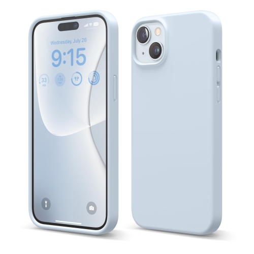 HLD  Iphone 15 Plus Case, Liquid Silicone Case, Full Body Protective Cover, Shockproof, Slim Phone Case, Anti-Scratch Soft Microfiber Lining, 6.7 Inch