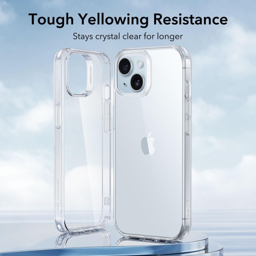 Clear Case for iPhone 15 Case, Shockproof Thin Cover, Yellowing-Resistant Slim Transparent TPU Phone Case, Zero Series, Clear