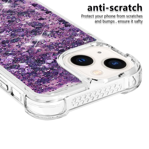 Case for iPhone 15 6.1", Bling Glitter Liquid Clear Case Floating Quicksand Shockproof Protective Sparkle Silicone Soft TPU Case for iPhone 15 6.1