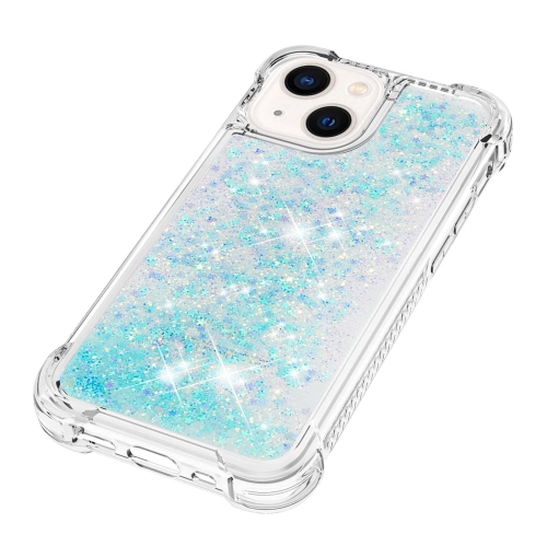 Case for iPhone 15 6.1", Bling Glitter Liquid Clear Case Floating Quicksand Shockproof Protective Sparkle Silicone Soft TPU Case for iPhone 15 6.1