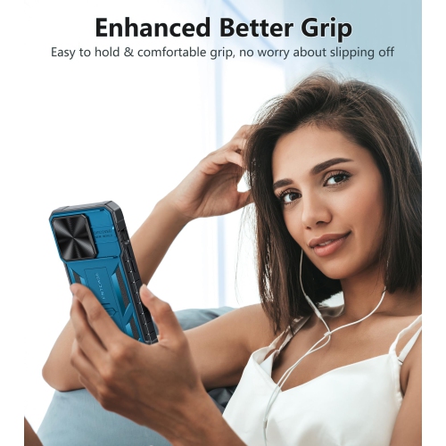 Étui pour iPhone 15-Pro : Protection antichoc Couverture rigide contre les chutes pour 15 Pro | coque en TPUR robuste avec béquille de qualité