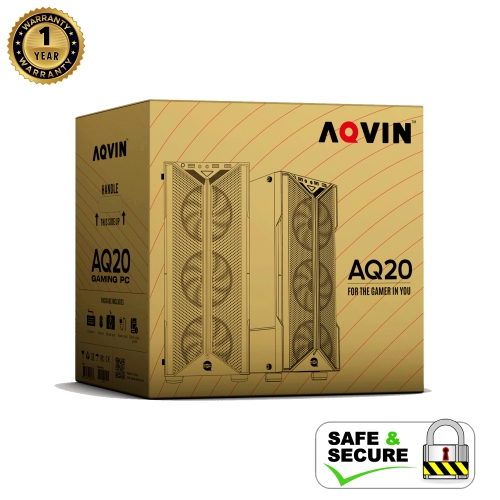 AQVIN-AQ20 Gaming PC Tower Desktop Computer Intel Core i7 up to 4.60 GHz 32GB DDR4 RAM 2TB SSD GeForce RTX 3050 8GB Windows 11 Pro New 24 inch Curved