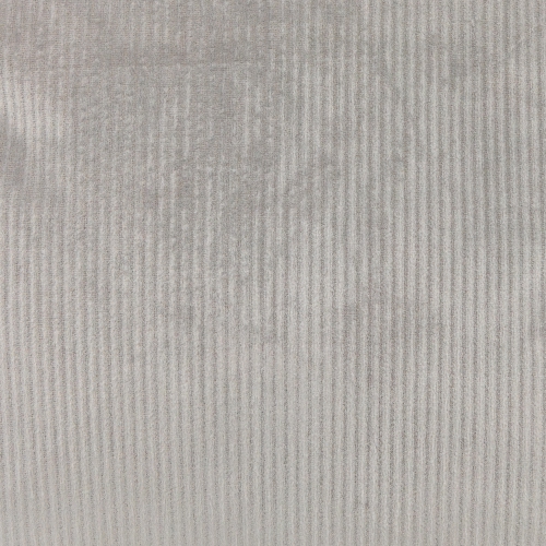 Coussin décoratif carré en velours côtelé - 18 po - Gris