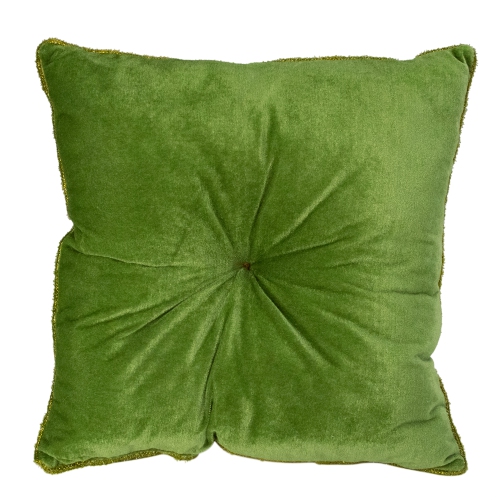 Woodland Trees Christmas Throw Pillow - 15"- Green and White