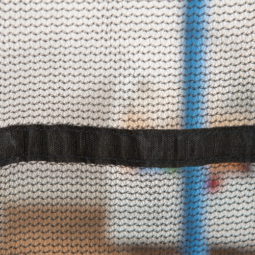 Soozier 63" Kids Trampoline Mini Indoor Bouncer Jumper with Enclosure Net Elastic Thick Padded Pole Gift for Child Toddler Age 3-10 Years Old Blue