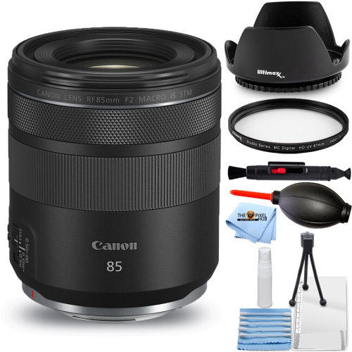 CANON  Rf 85MM F/2 Macro Is Stm Lens 4234C002 - Essential Uv Filter Bundle