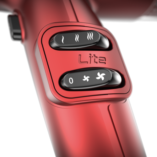 Sèche-cheveux hybride iQ Perfetto LiteMax de GAMA Italy - Rouge