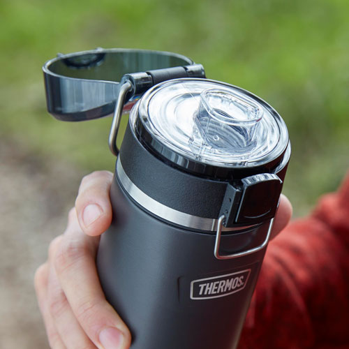 Thermos 710ml (24 oz.) Stainless Steel Travel Tumbler - Black