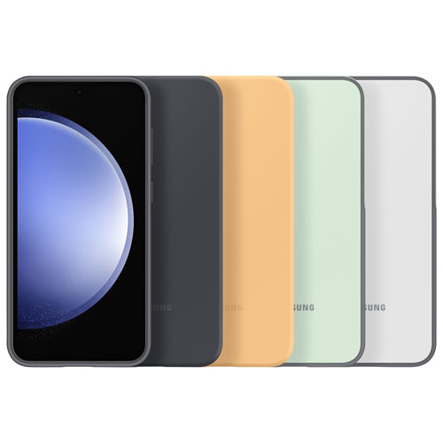 Étui souple ajusté en silicone de Samsung pour Galaxy S23 FE - Blanc