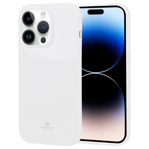 GOOSPERY  Topsave Pearl Jelly Gel Tpu Case for Iphone 15 Pro(6.1") In White