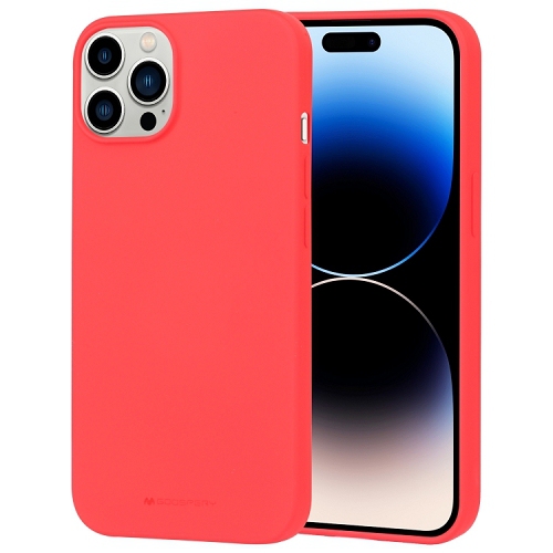 GOOSPERY  Topsave Soft Feeling Jelly Silky Slim Bumper Case for Iphone 15 Pro (6.1) In Red
