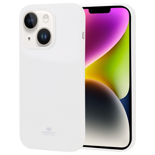 Image 1 of 3.. TopSave Goospery Pearl Jelly Gel TPU Case For iPhone 15 Plus, White