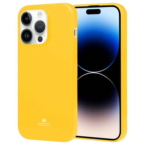 GOOSPERY  Topsave Pearl Jelly Gel Tpu Case for Iphone 15 Pro(6.1") In Yellow
