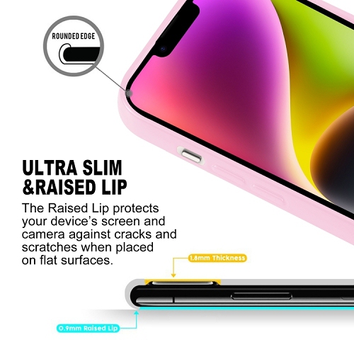 TopSave Goospery Pearl Jelly Gel TPU Case For iPhone 15 Plus, Baby Pink