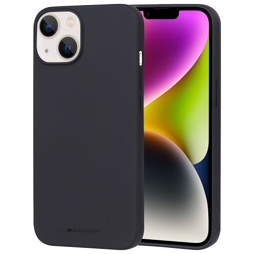 Image 1 of 3.. TopSave Goospery Soft Feeling Jelly Silky Slim Bumper Case For iPhone 15 Plus, Black
