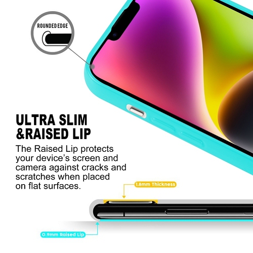 TopSave Goospery Pearl Jelly Gel TPU Case For Iphone 15(6.1"), Teal