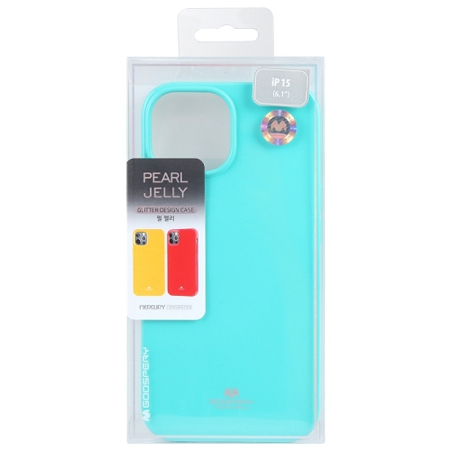 TopSave Goospery Pearl Jelly Gel TPU Case For Iphone 15(6.1"), Teal