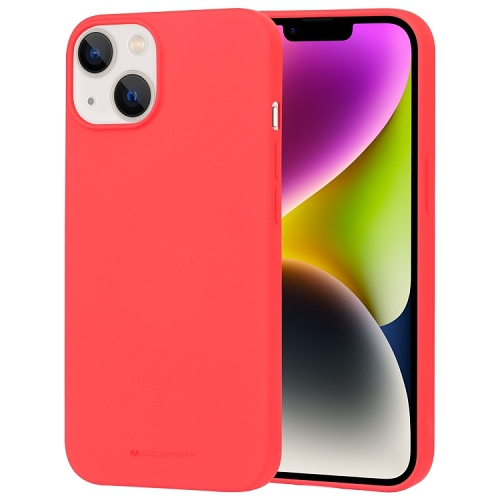 Image 1 of 3.. TopSave Goospery Soft Feeling Jelly Silky Slim Bumper Case For iPhone 15 Plus, Red